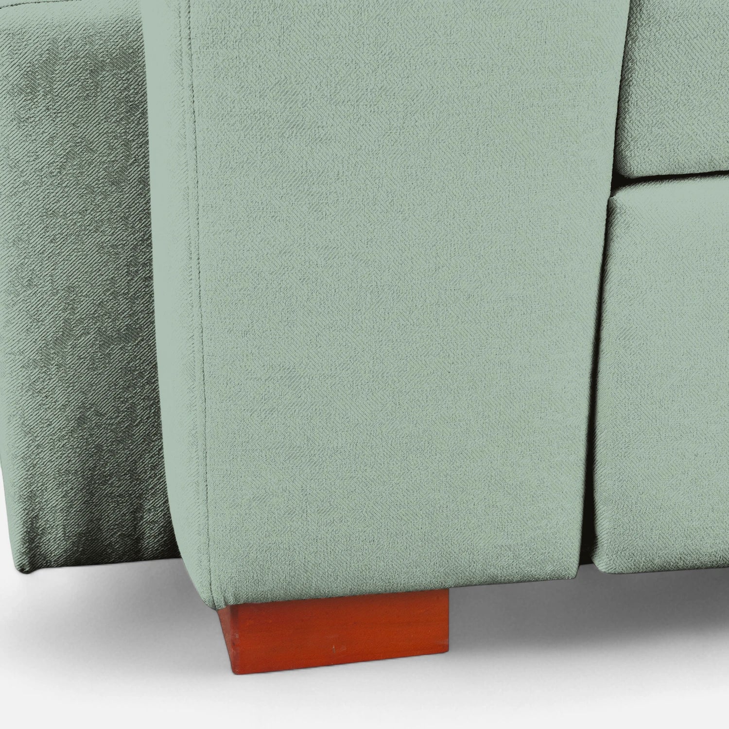 Sofá Cama Romeo - Tela Lino Bahía Verde Agua