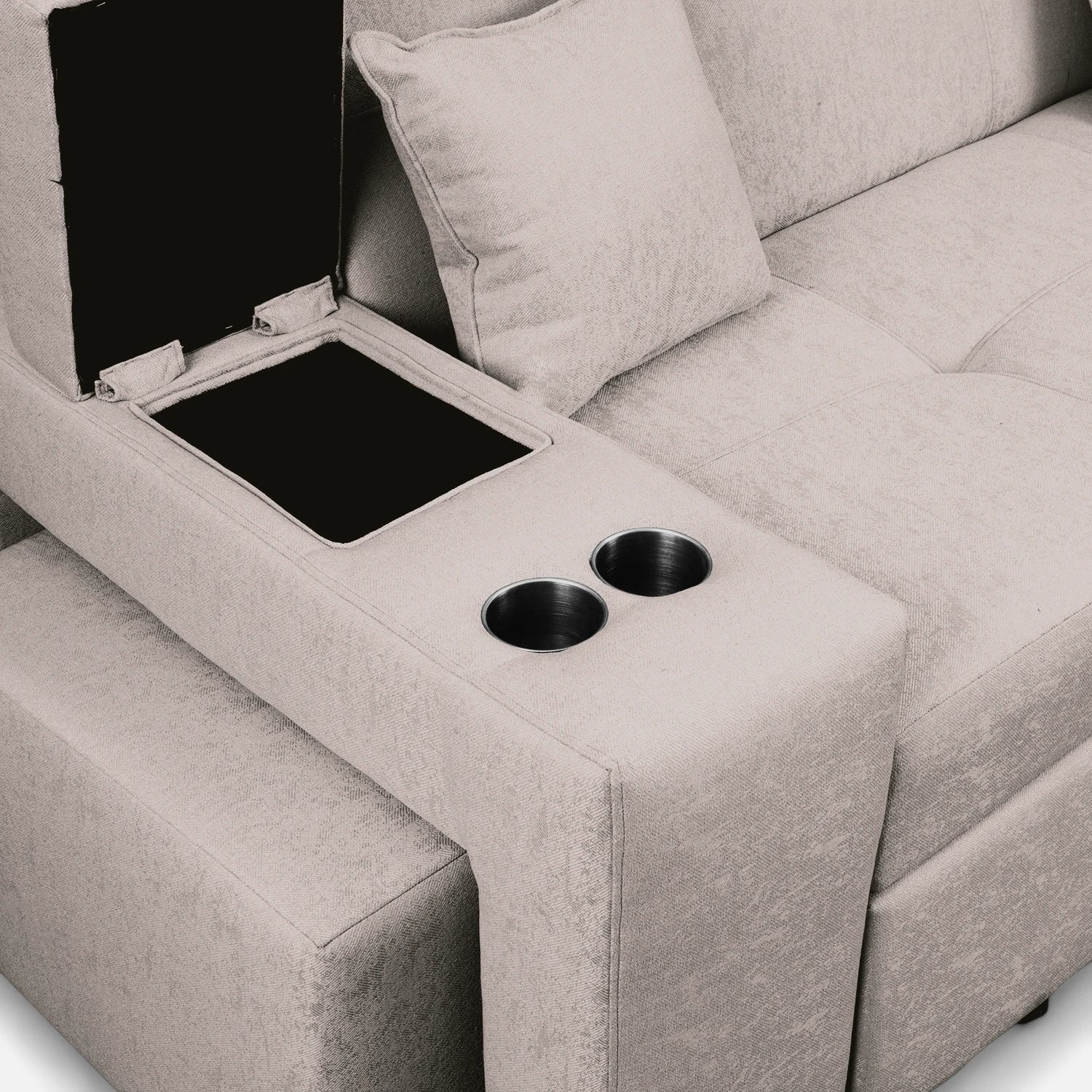 Sofá Cama Romeo - Tela Lino Bahía Beige