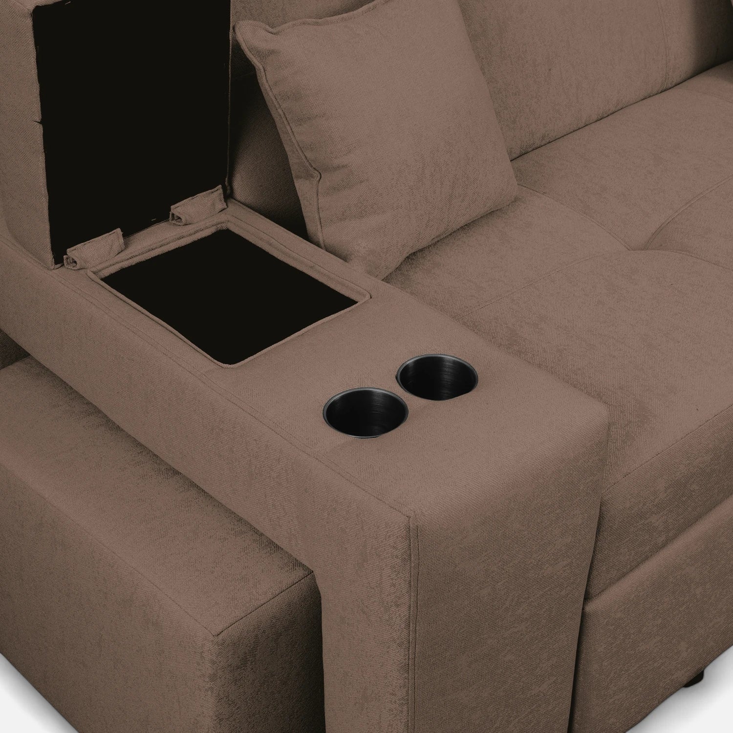 Sofá Cama Romeo - Tela Lino Bahía Café