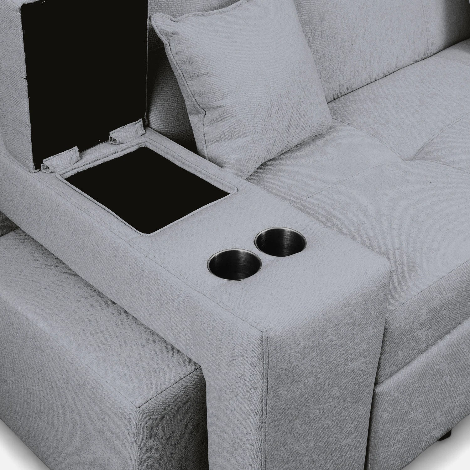 Sofá Cama Romeo - Tela Lino Bahía Gris