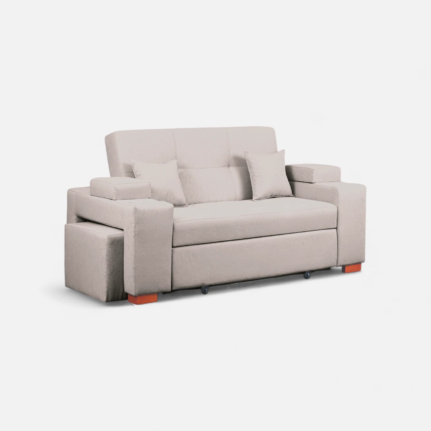 Sofá Cama Romeo - Tela Lino Bahía Beige