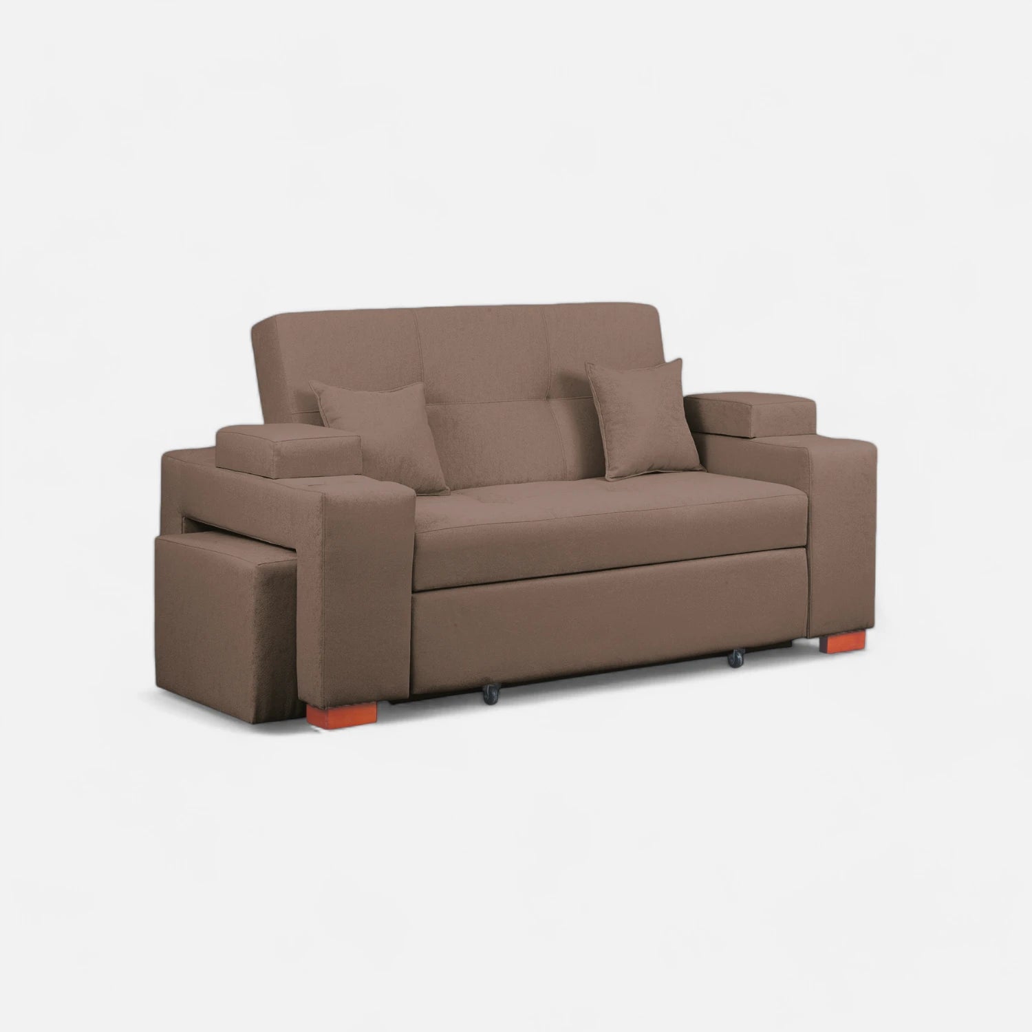 Sofá Cama Romeo - Tela Lino Bahía Café