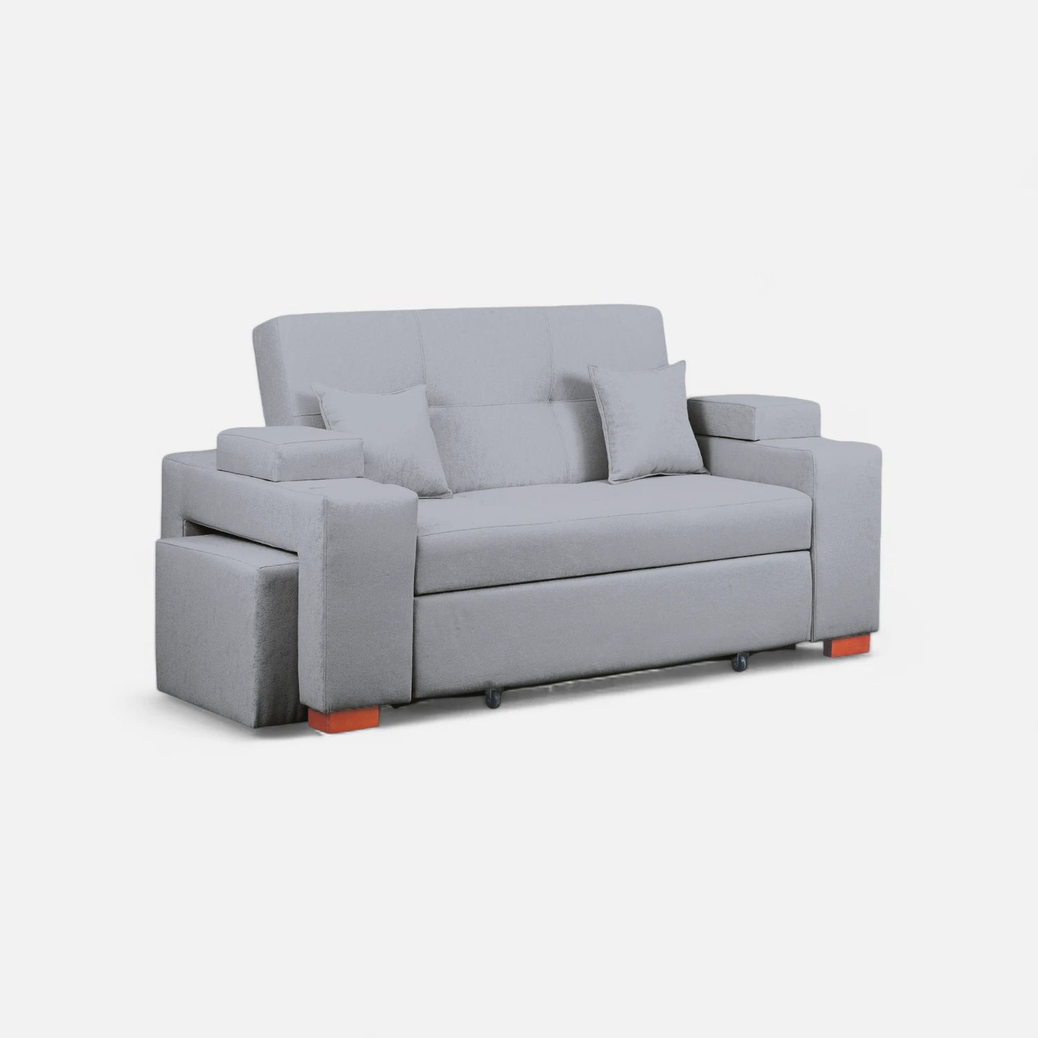 Sofá Cama Romeo - Tela Lino Bahía Gris