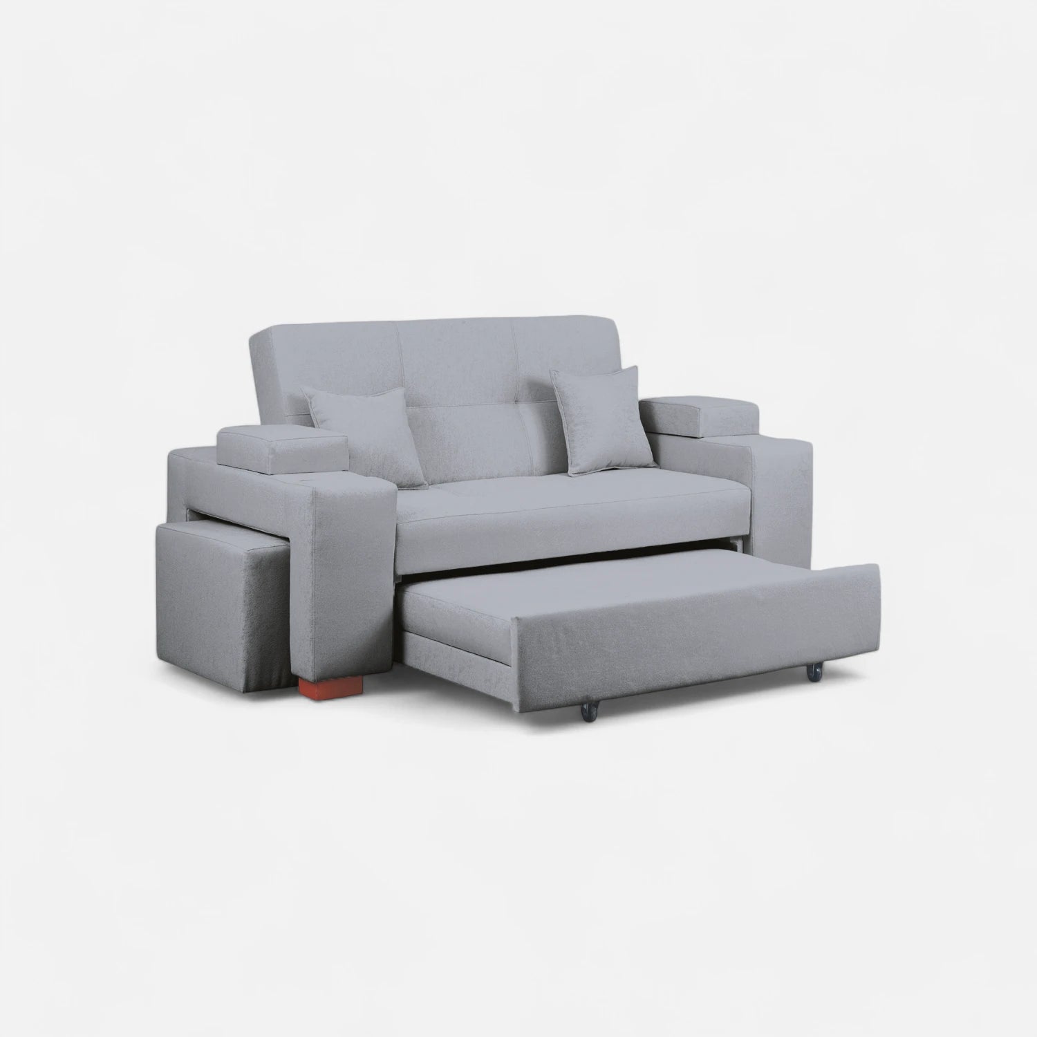 Sofá Cama Romeo - Tela Lino Bahía Gris