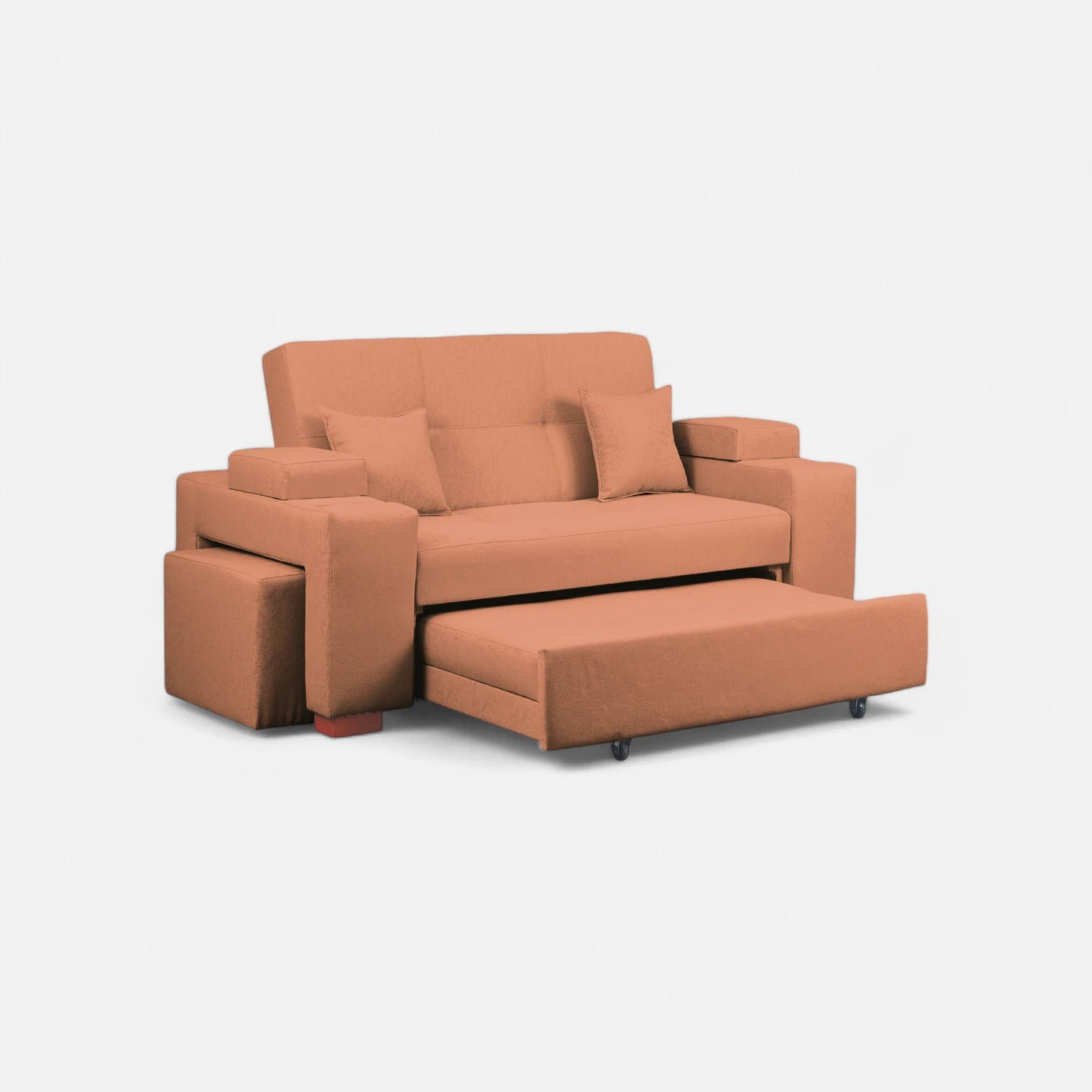 Sofá Cama Romeo - Tela Lino Bahía Mostaza