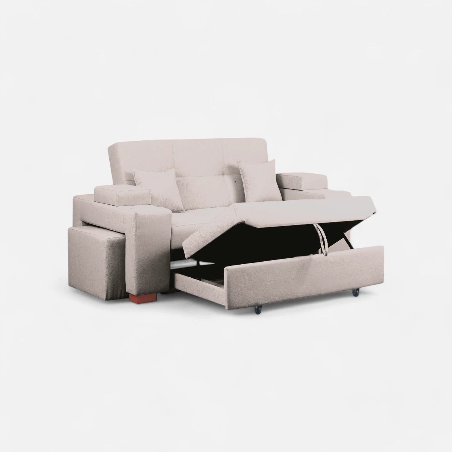 Sofá Cama Romeo - Tela Lino Bahía Beige