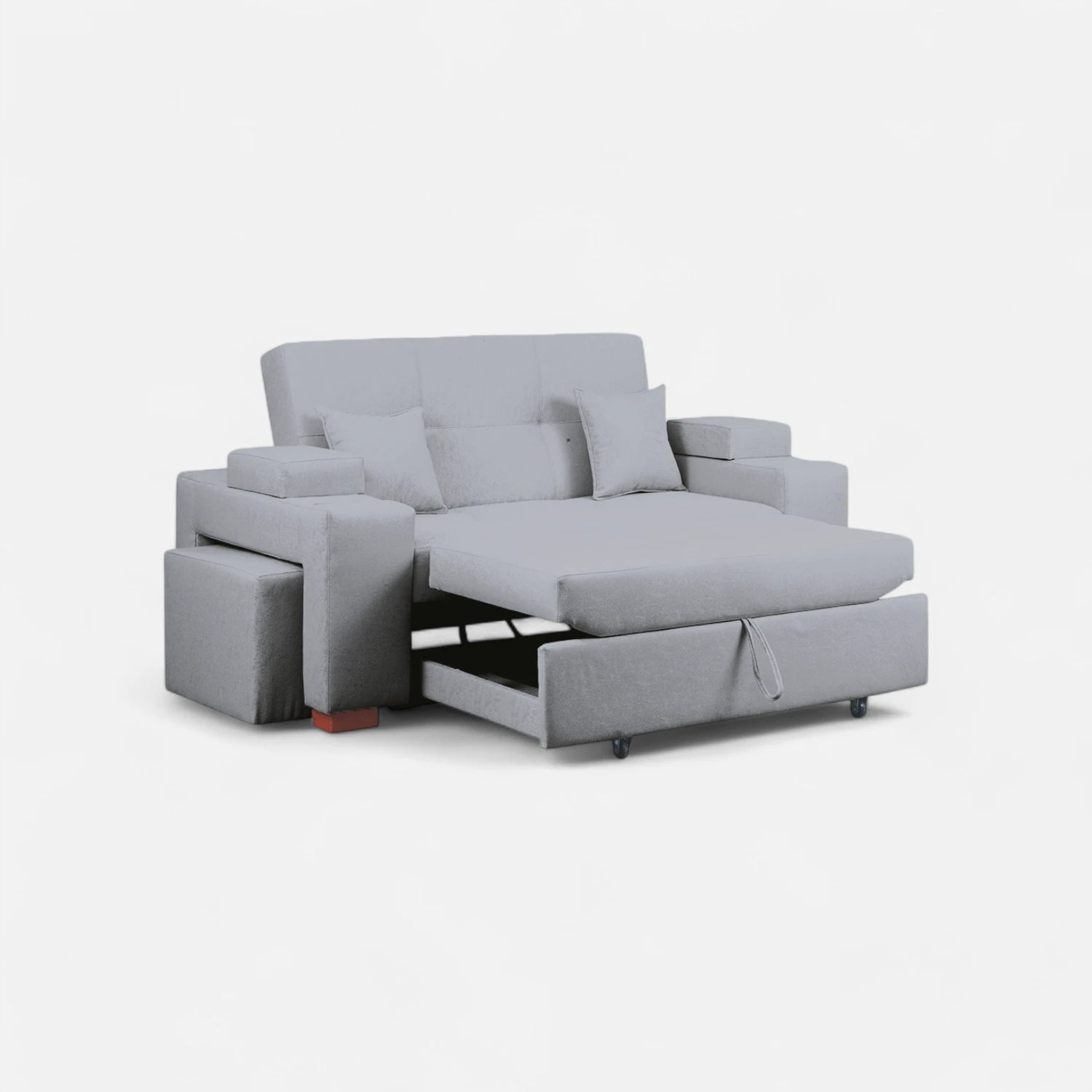 Sofá Cama Romeo - Tela Lino Bahía Gris