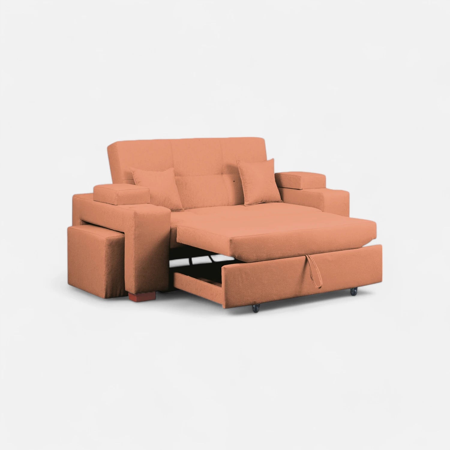 Sofá Cama Romeo - Tela Lino Bahía Mostaza