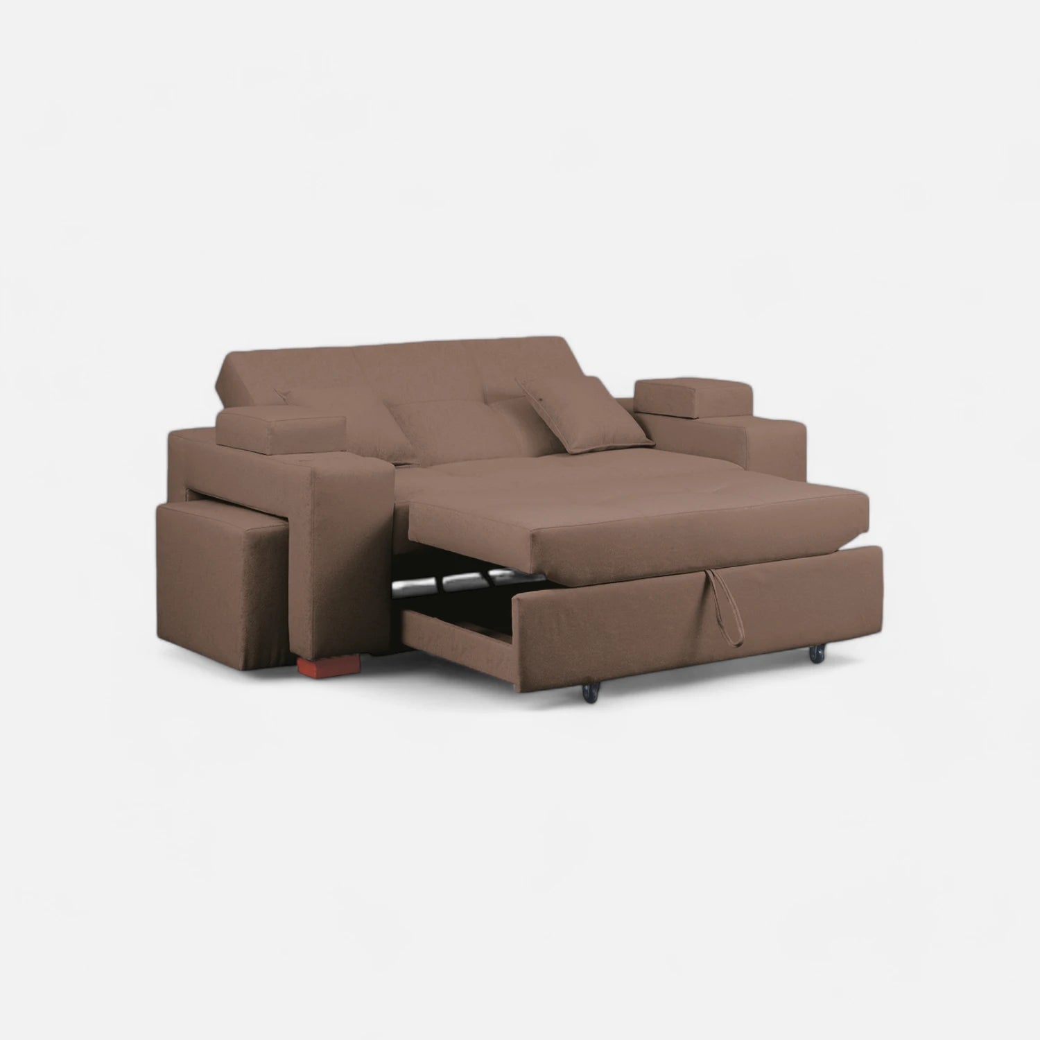 Sofá Cama Romeo - Tela Lino Bahía Café