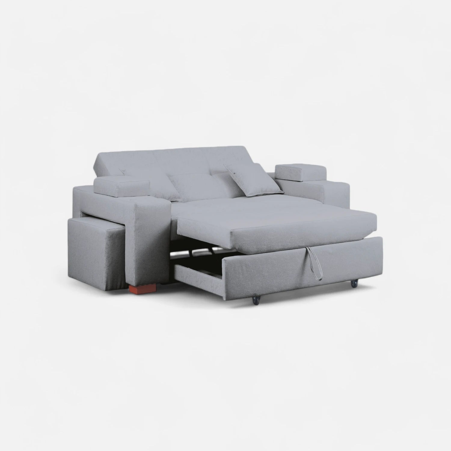 Sofá Cama Romeo - Tela Lino Bahía Gris