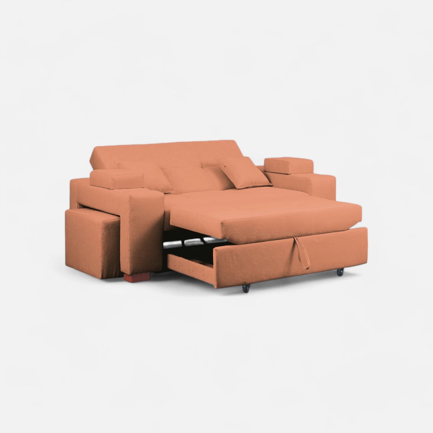 Sofá Cama Romeo - Tela Lino Bahía Mostaza