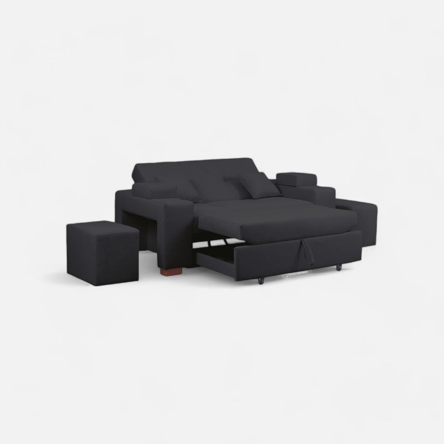 Sofá Cama Romeo - Tela Lino Bahía Marengo