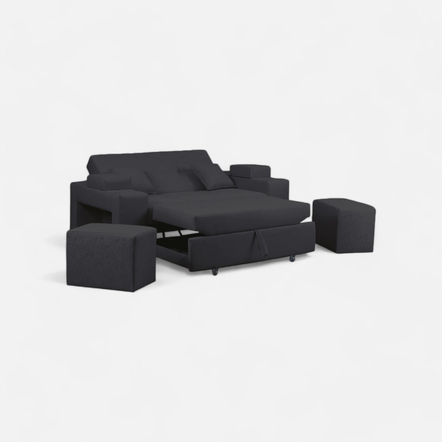 Sofá Cama Romeo - Tela Lino Bahía Marengo