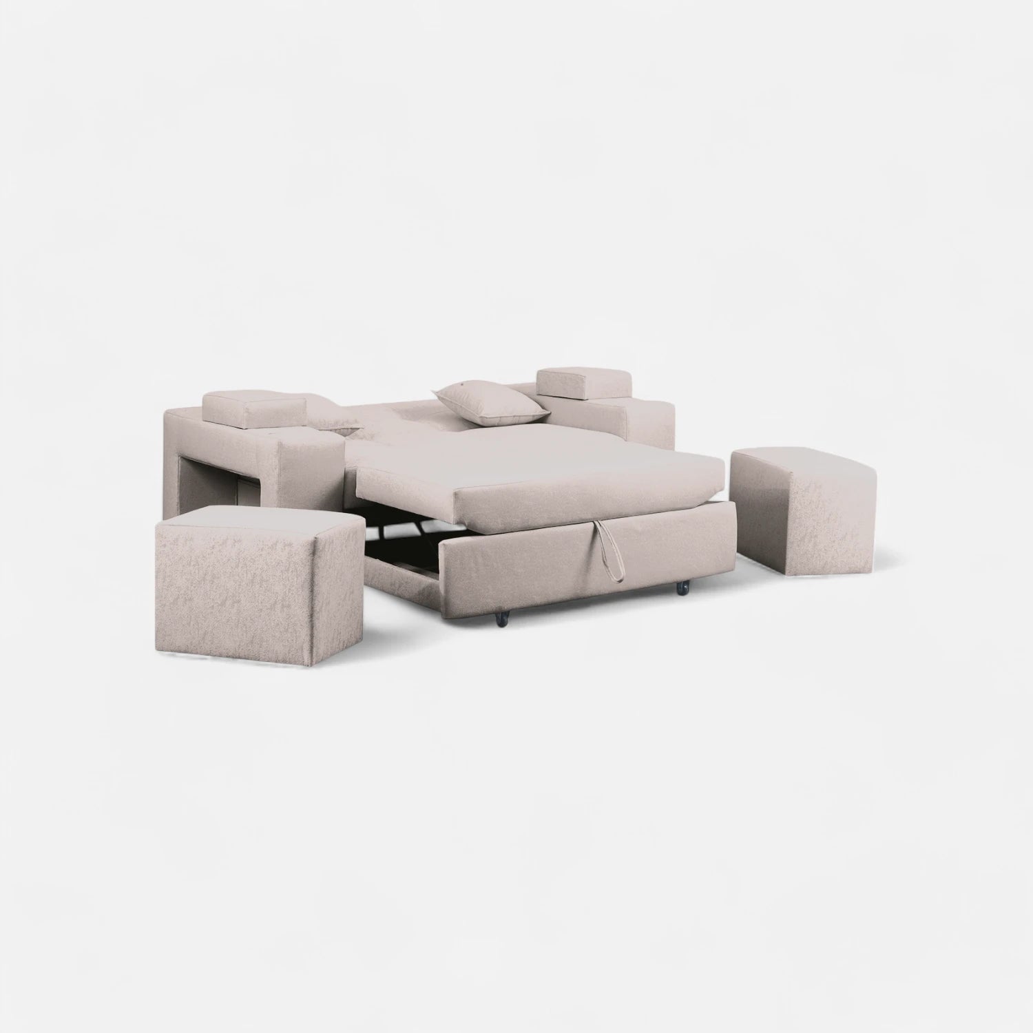 Sofá Cama Romeo - Tela Lino Bahía Beige