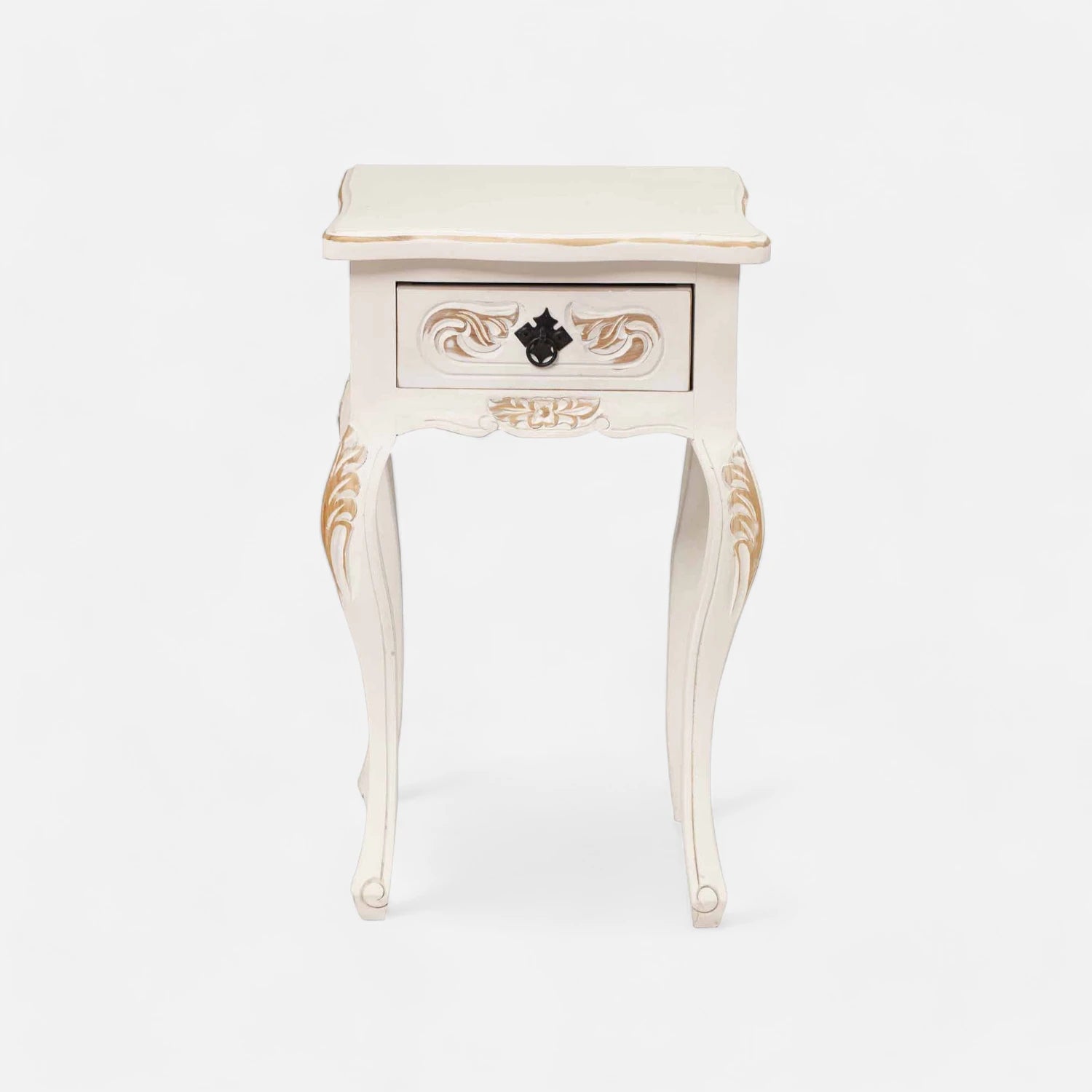 Velador Normando decapado con cajón | mueblesamerica.cl