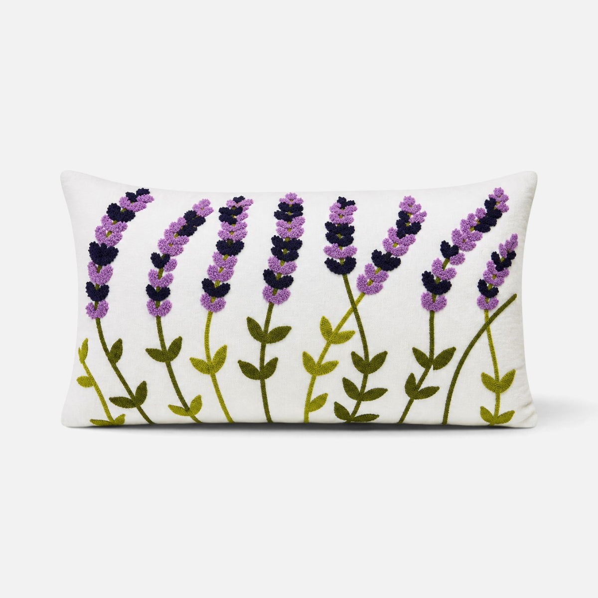 Cojín decorativo lavanda 30 x 50 cm - vista frontal