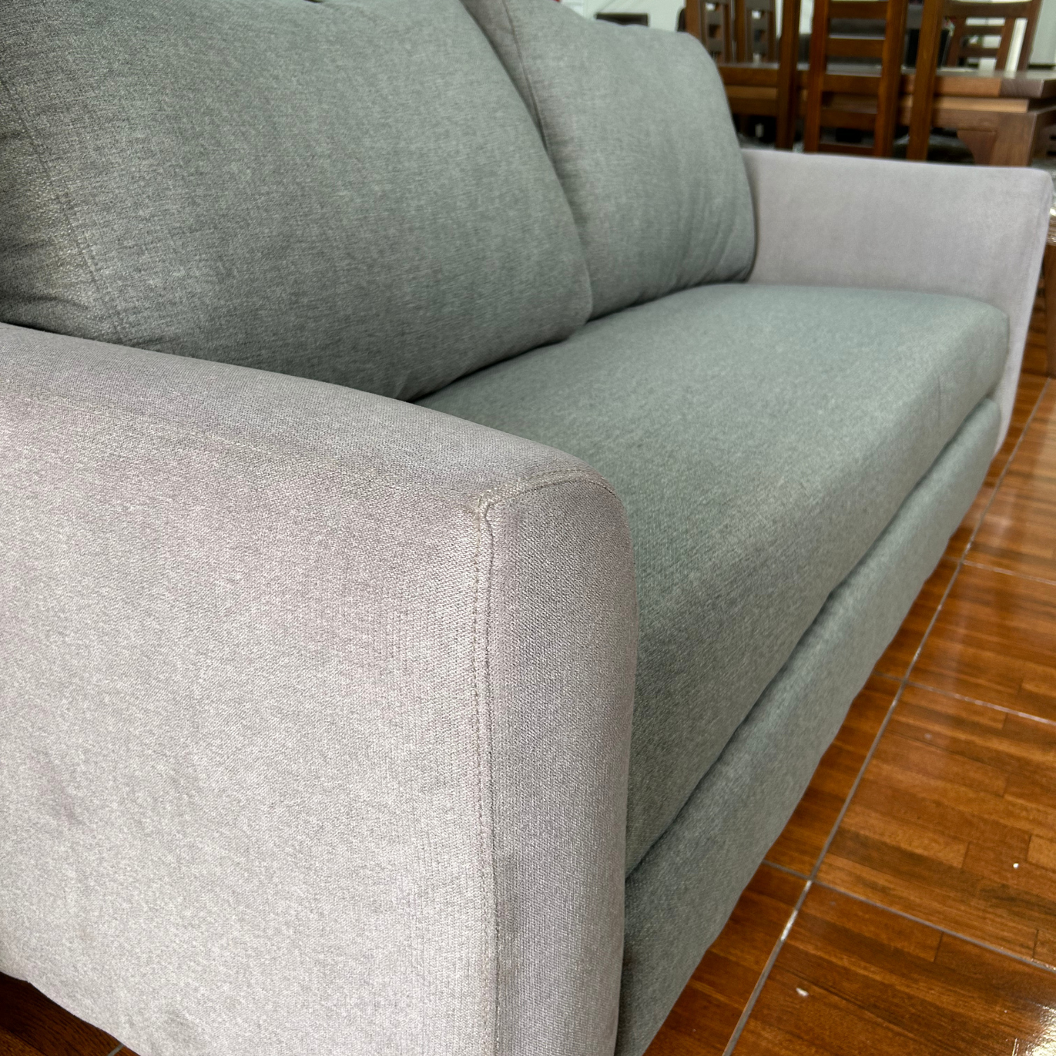 Sofá Lía 3 Cuerpos  - Tela Lino Gris (2da selección)