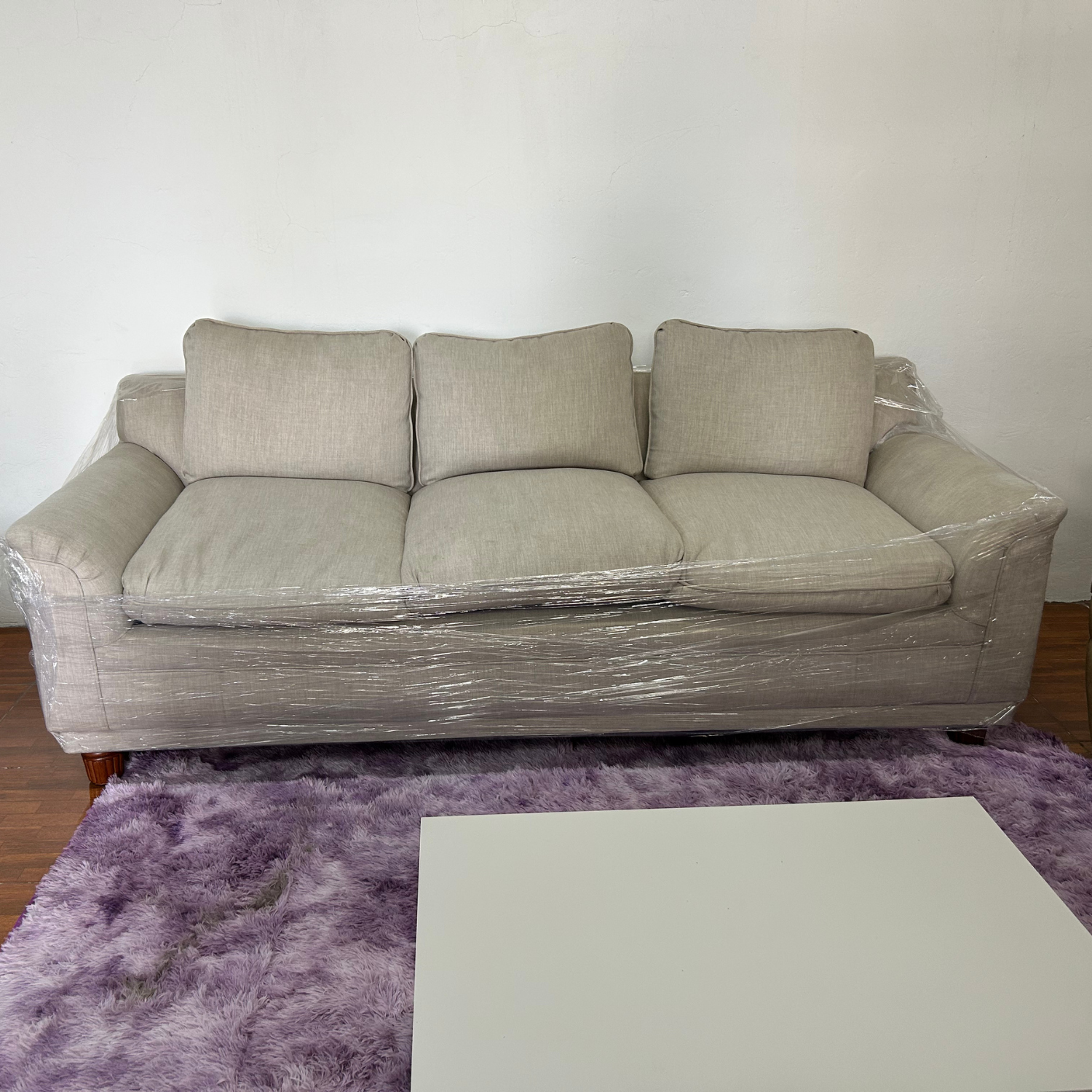 Sofá Oslo 3 Cuerpos  - Tela Lino Beige (2da selección)