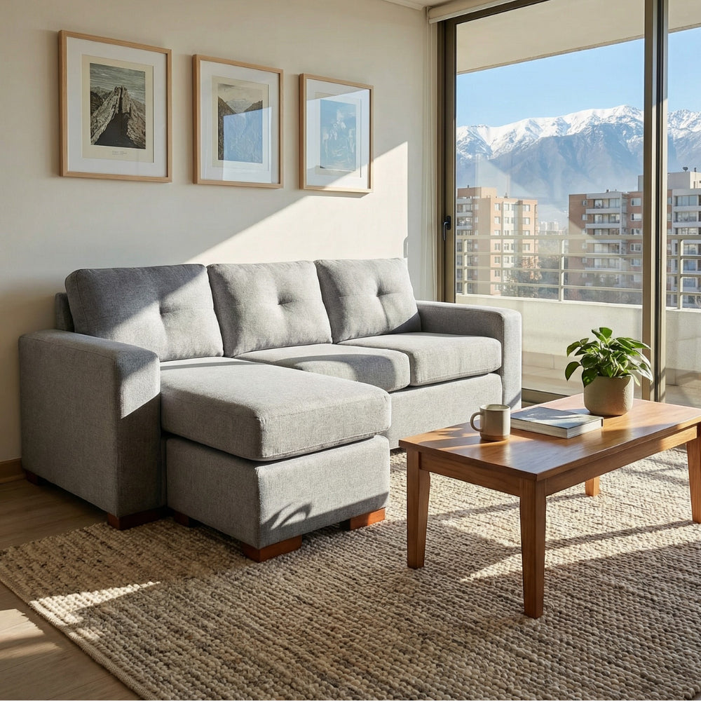 Seccional Magic - Tela Lino Bahía Gris