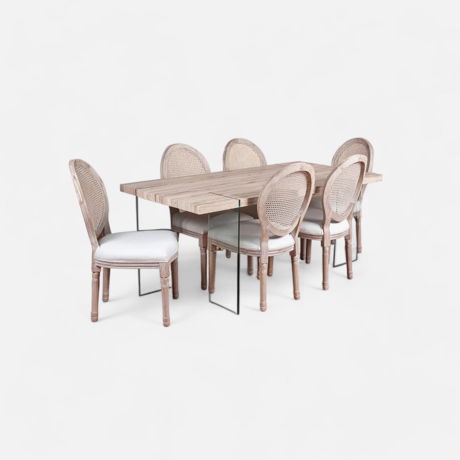 Comedor Tecno - 6 Sillas Tela
