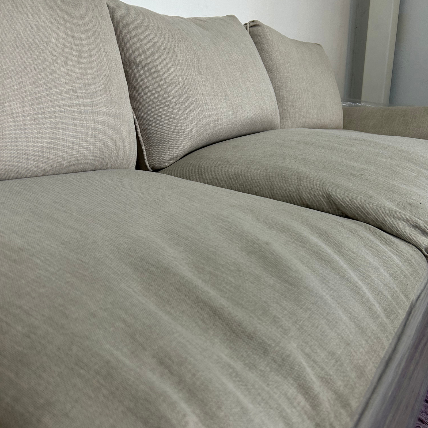 Sofá Oslo 3 Cuerpos  - Tela Lino Beige (2da selección)