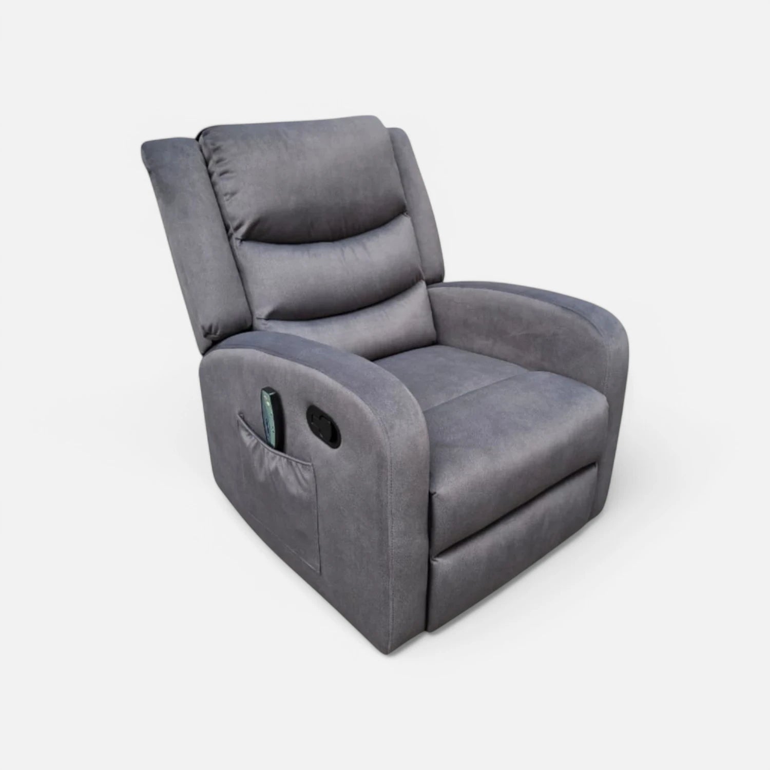 Bergere Andrew con Reclinación Manual y Función de Masaje 4P Gris
