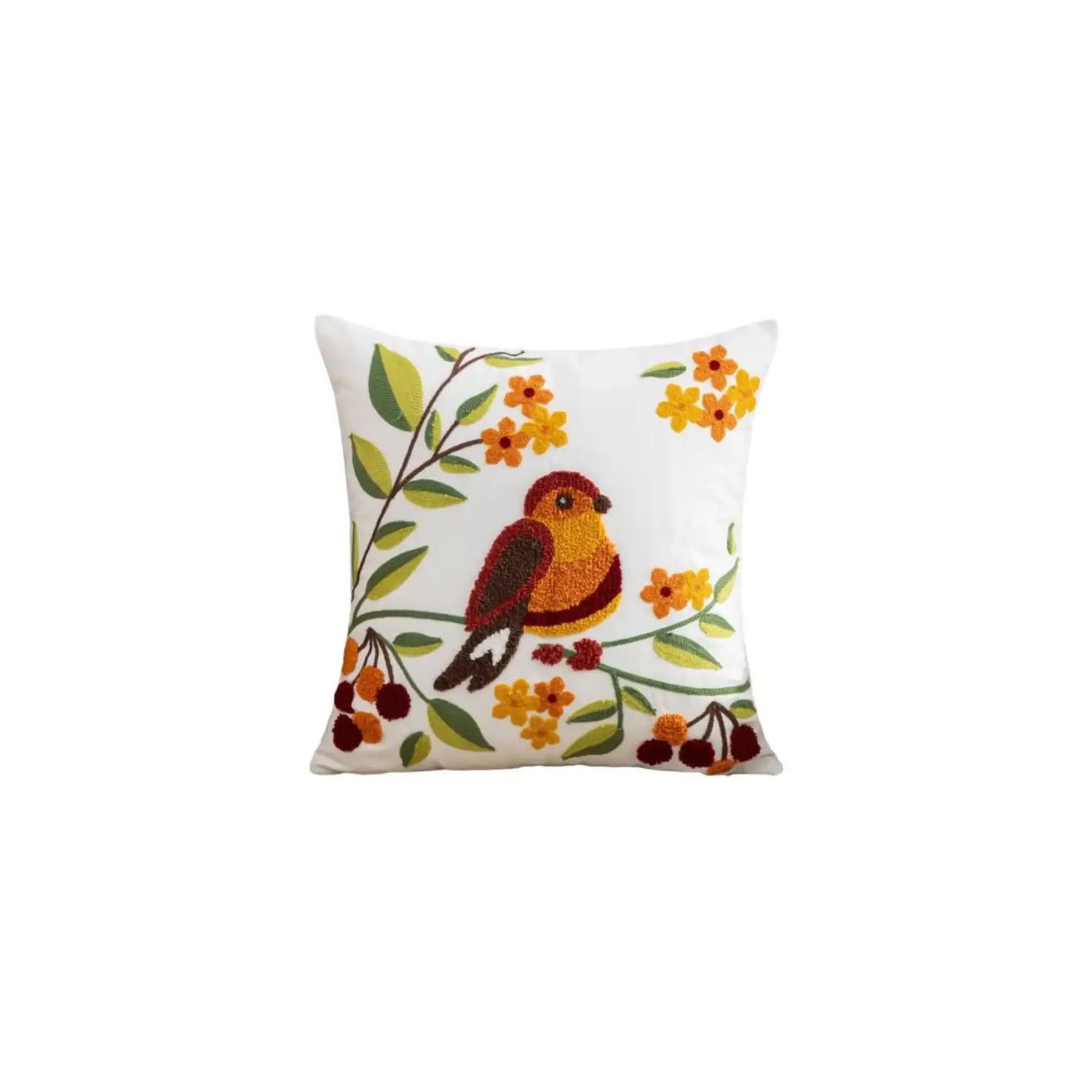 Cojín Decorativo Pájaro Silvestre 50x50cm | mueblesamerica.cl