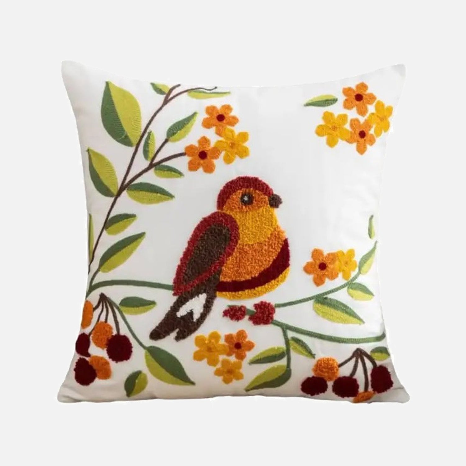 Cojín Decorativo Pájaro Silvestre 50x50cm | mueblesamerica.cl