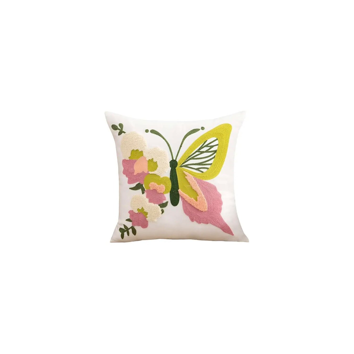 Cojín Decorativo Mariposa Rosada 50x50cm | mueblesamerica.cl