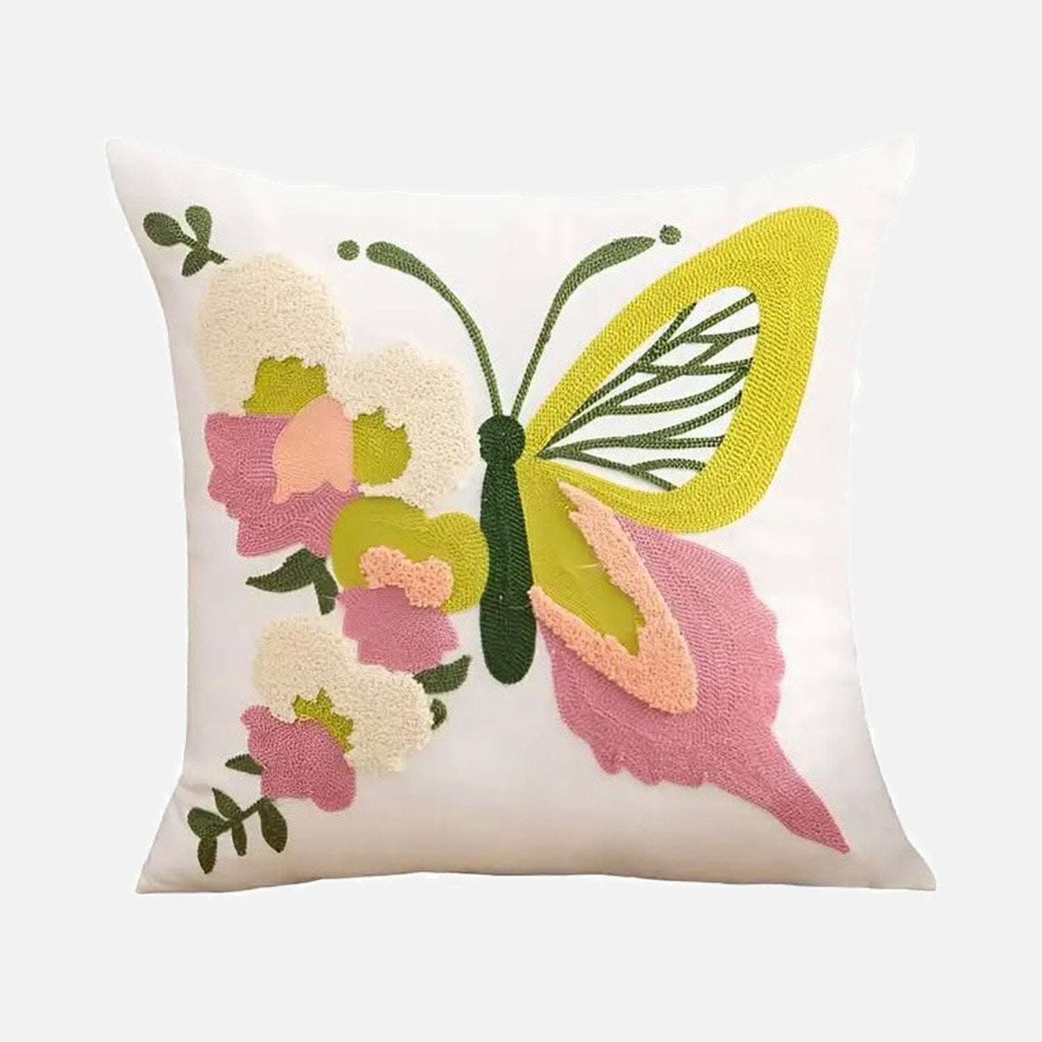 Cojín Decorativo Mariposa Rosada 50x50cm | mueblesamerica.cl