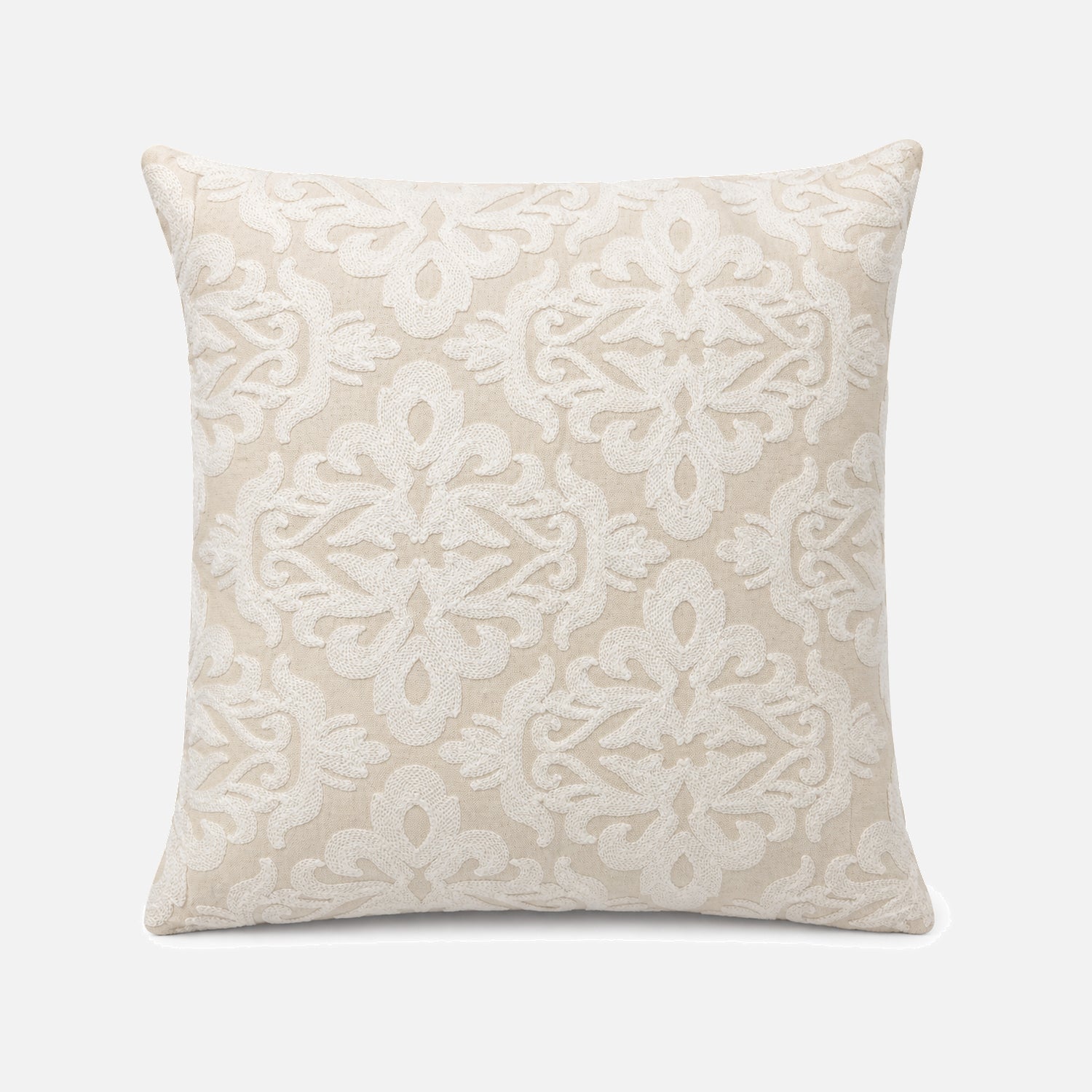 Cojín Decorativo Damasco Marfil 50x50cm | mueblesamerica.cl