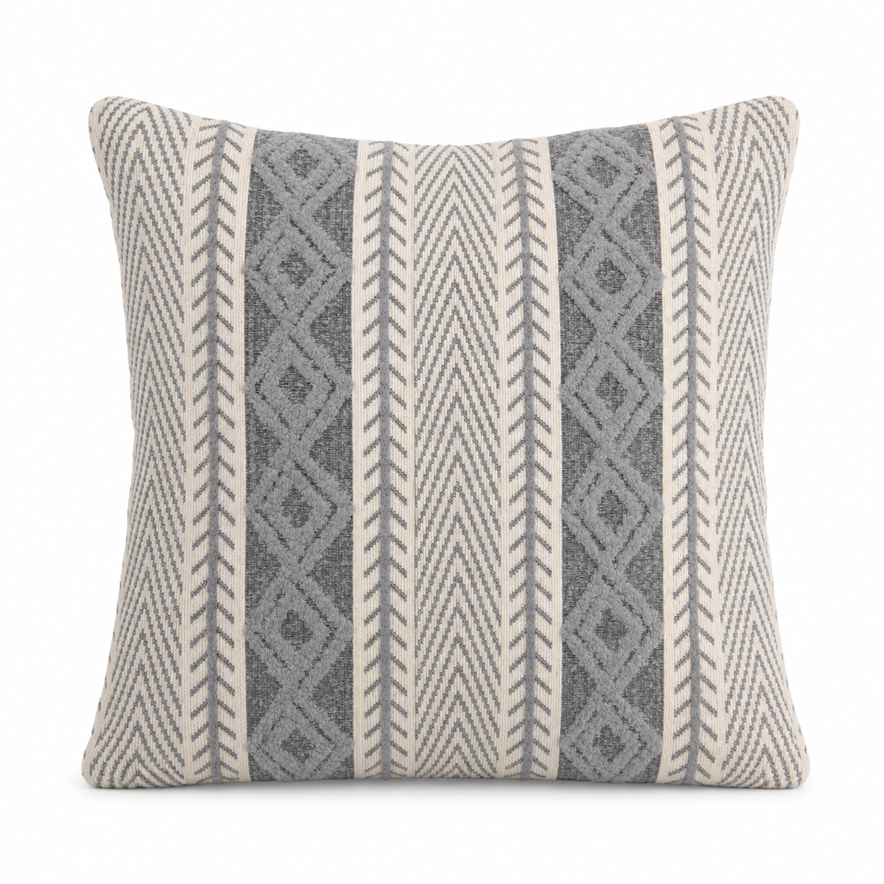 Cojín Decorativo Tribal Gris 50x50cm | mueblesamerica.cl