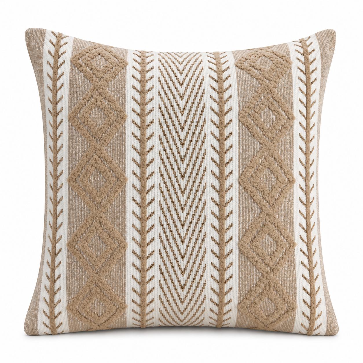 Cojín Decorativo Tribal Arena 50x50cm | mueblesamerica.cl