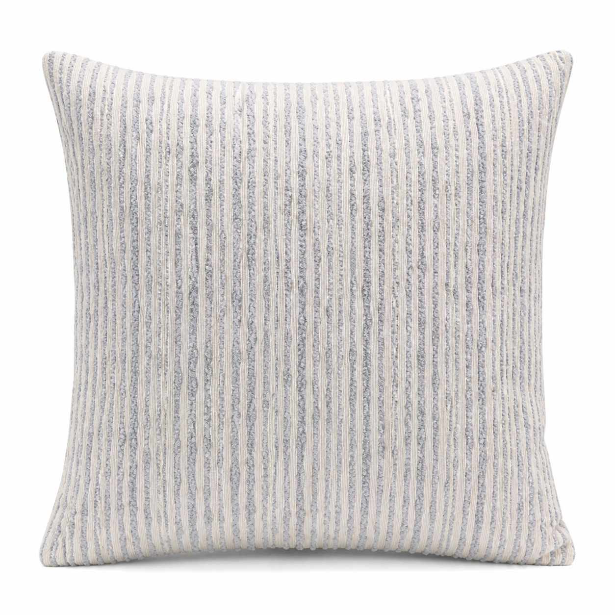 Cojín Decorativo Rayas Azul Niebla 50x50cm | mueblesamerica.cl