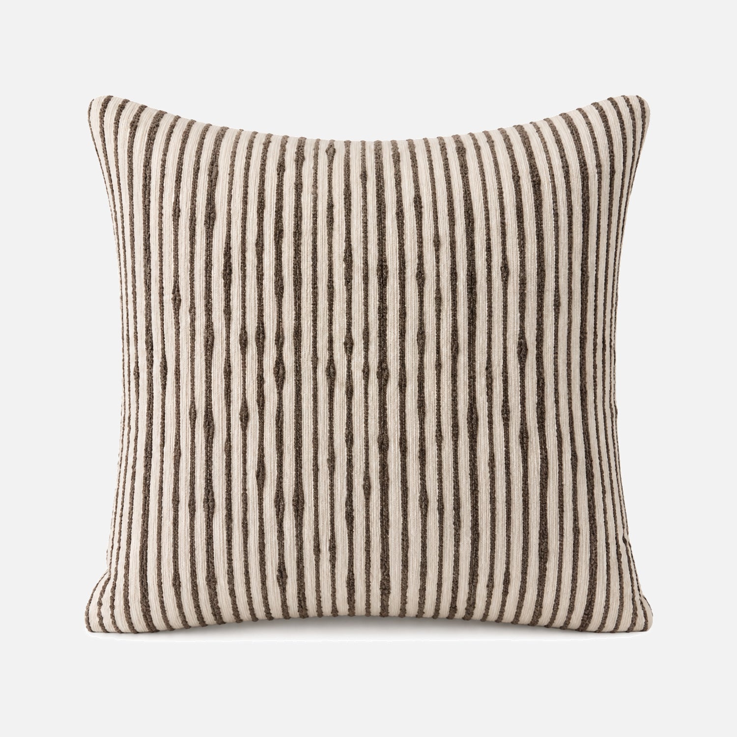 Cojín Decorativo Rayas Café 50x50cm | mueblesamerica.cl