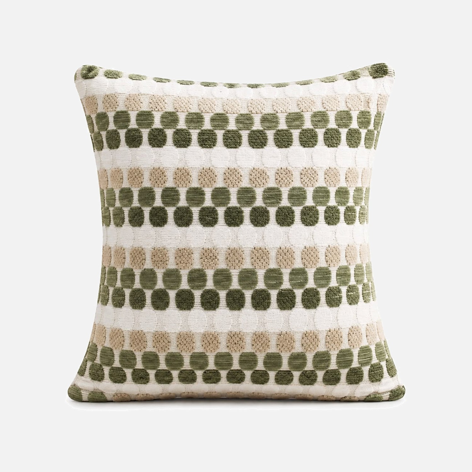 Cojín Decorativo Mosaico Verde Olivo 50x50cm | mueblesamerica.cl