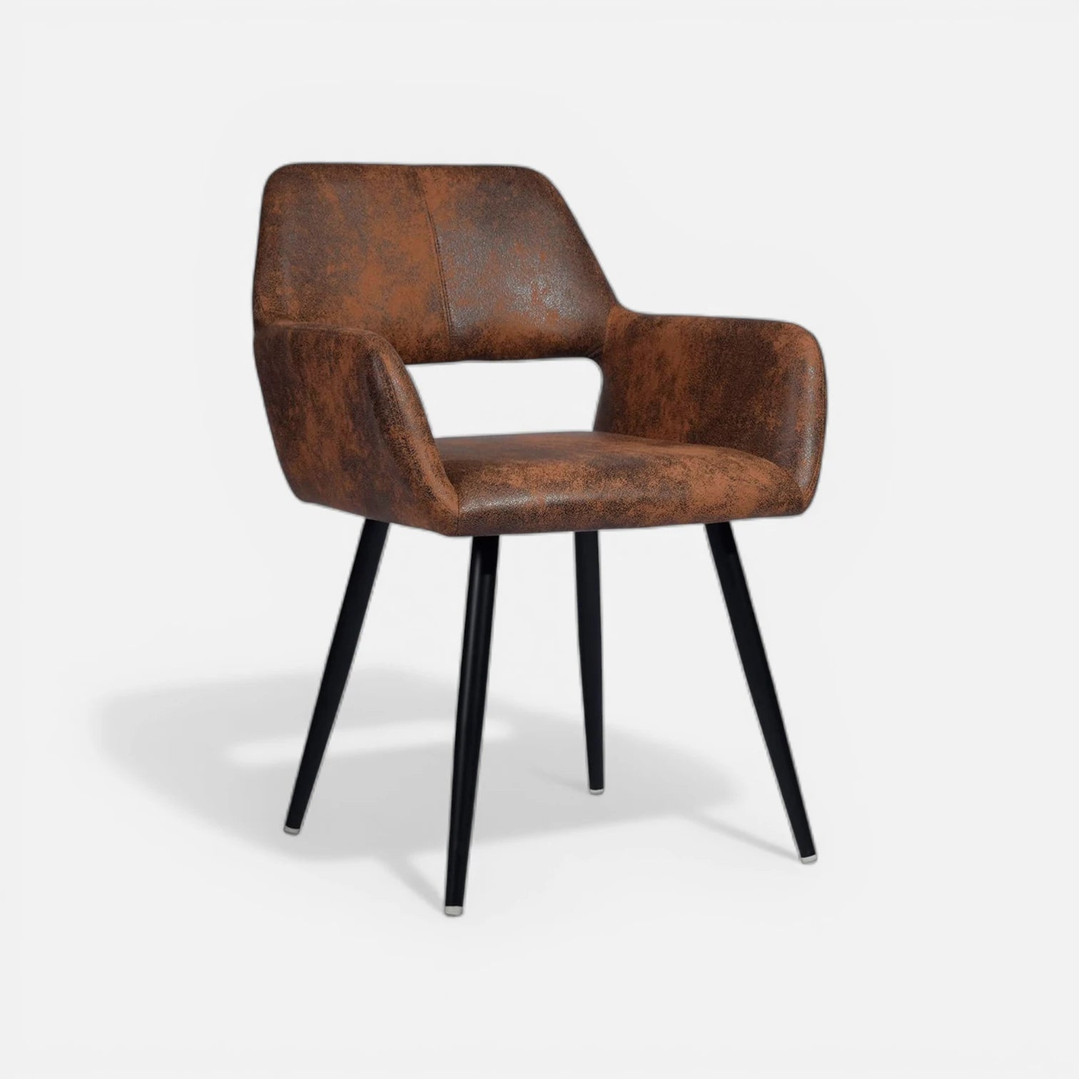 Butaca Burgos Ecocuero Vintage Café Oscuro