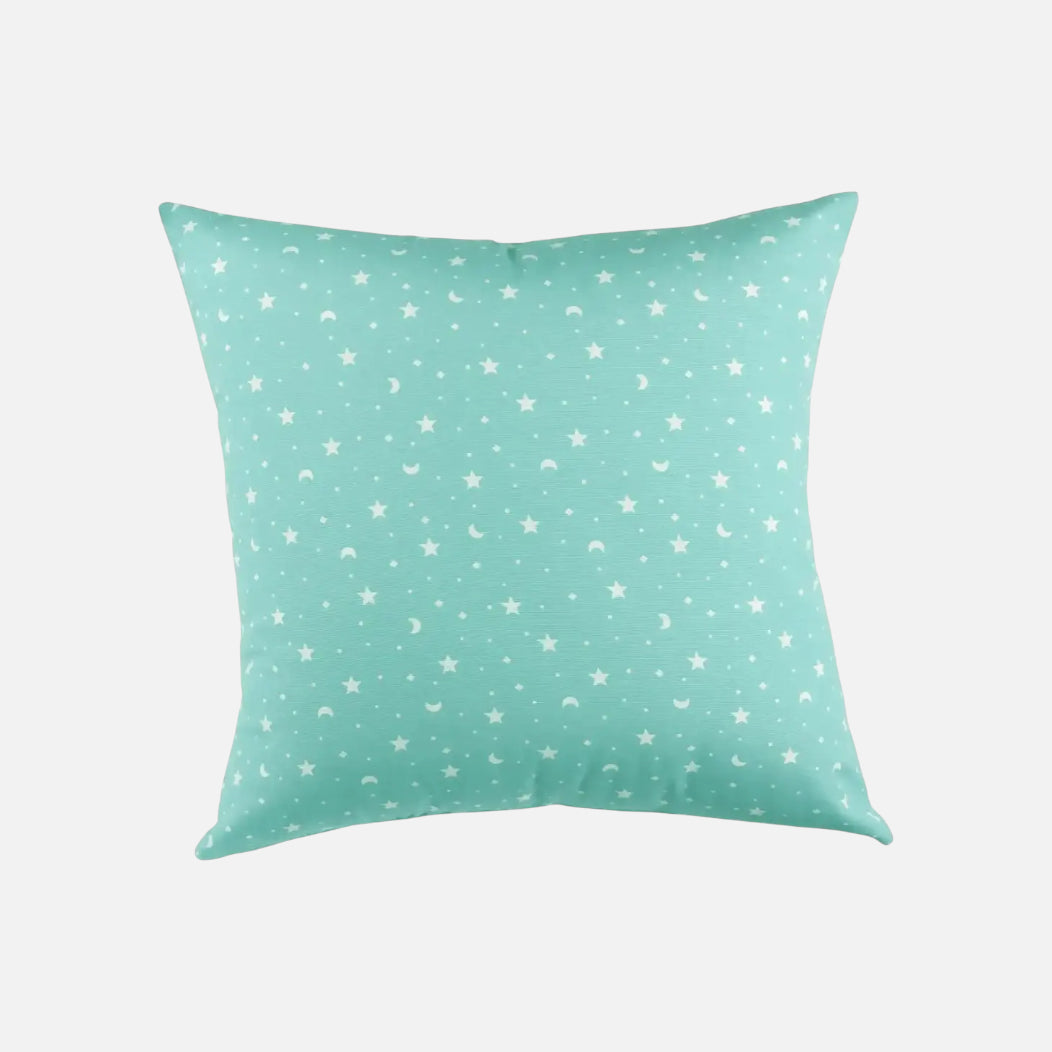 Cojín estrellitas en color jade | mueblesamerica.cl