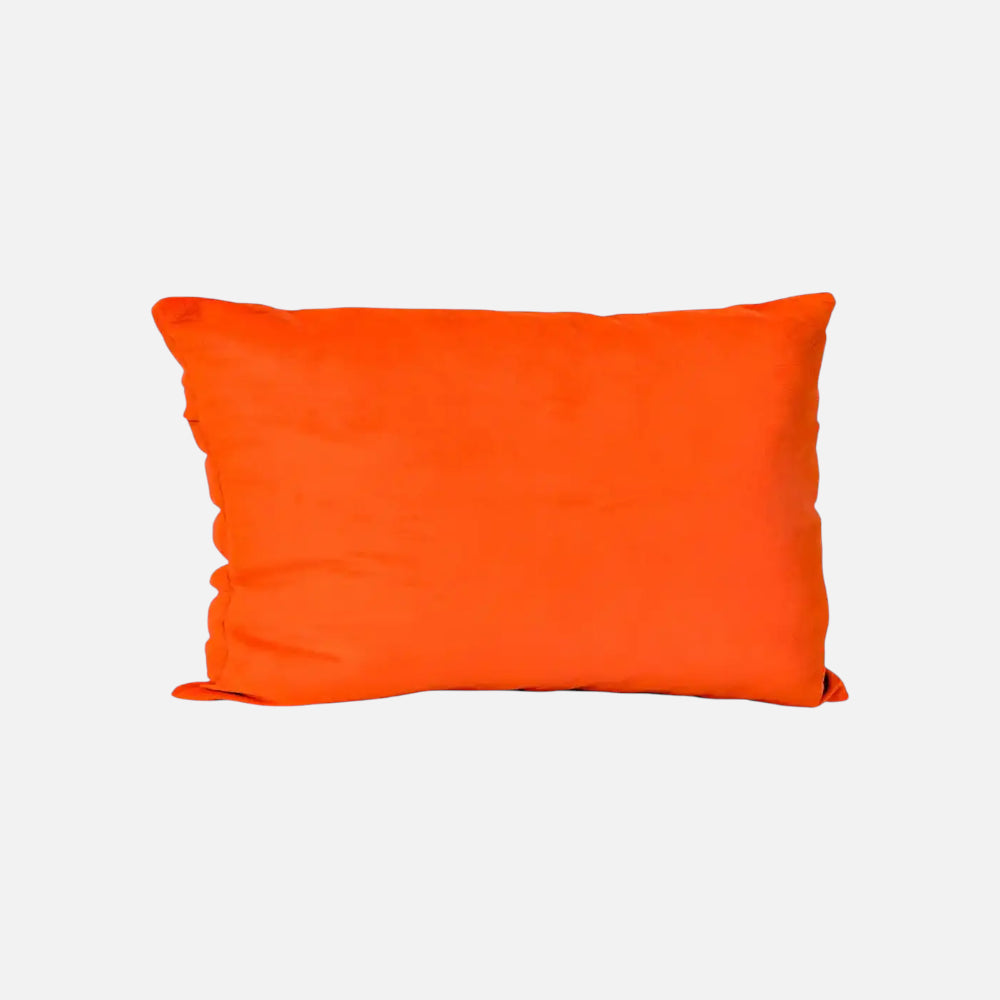 Cojín de felpa suave color naranja | mueblesamerica.cl