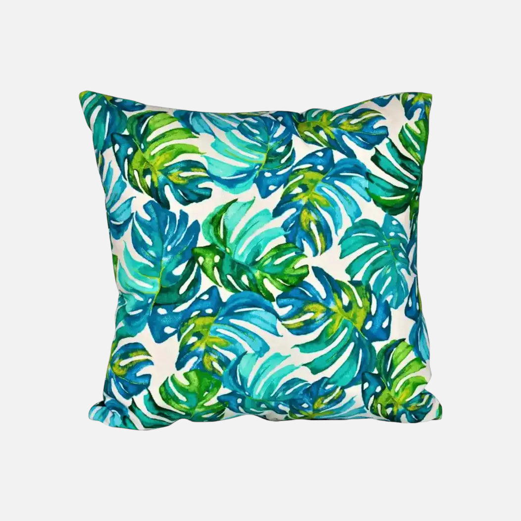 Cojín turquesa de lona española | mueblesamerica.cl