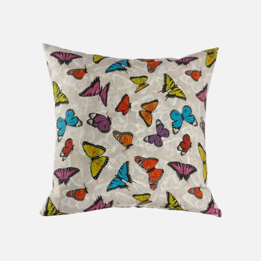 Cojín beige de lona española 50x50 cm | mueblesamerica.cl