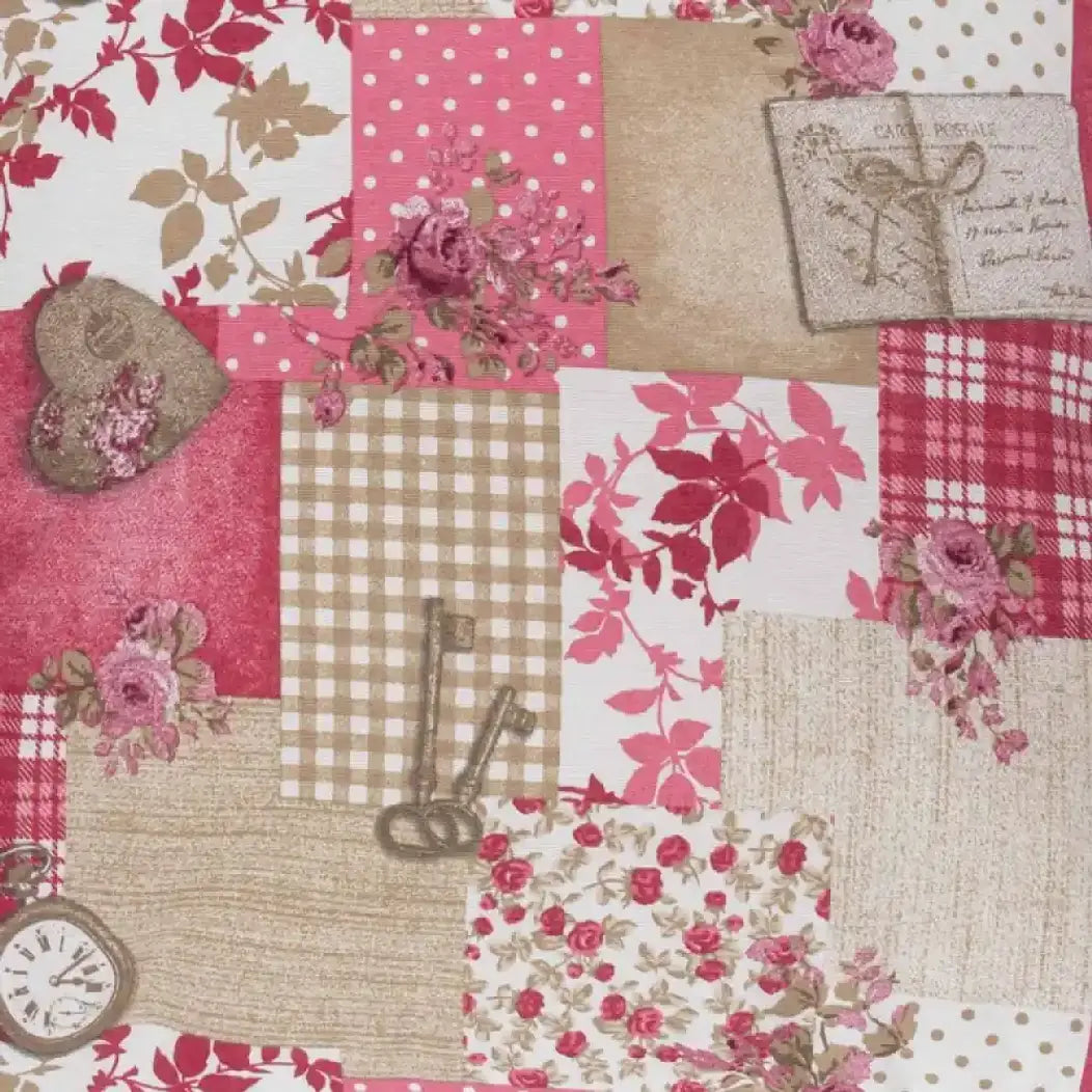 Cojín patchwork de 50x50 cm | mueblesamerica.cl