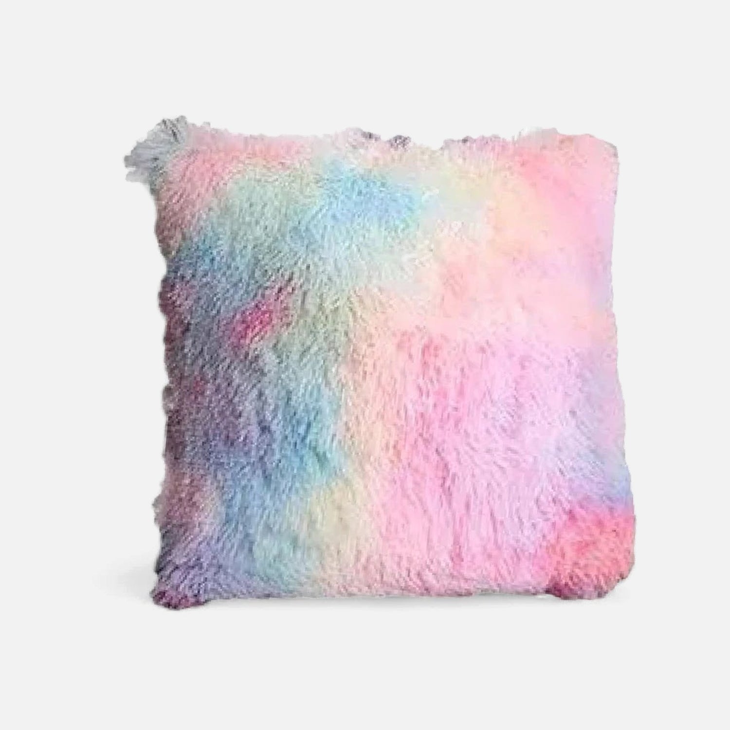 Cojín multicolor de felpa suave | mueblesamerica.cl
