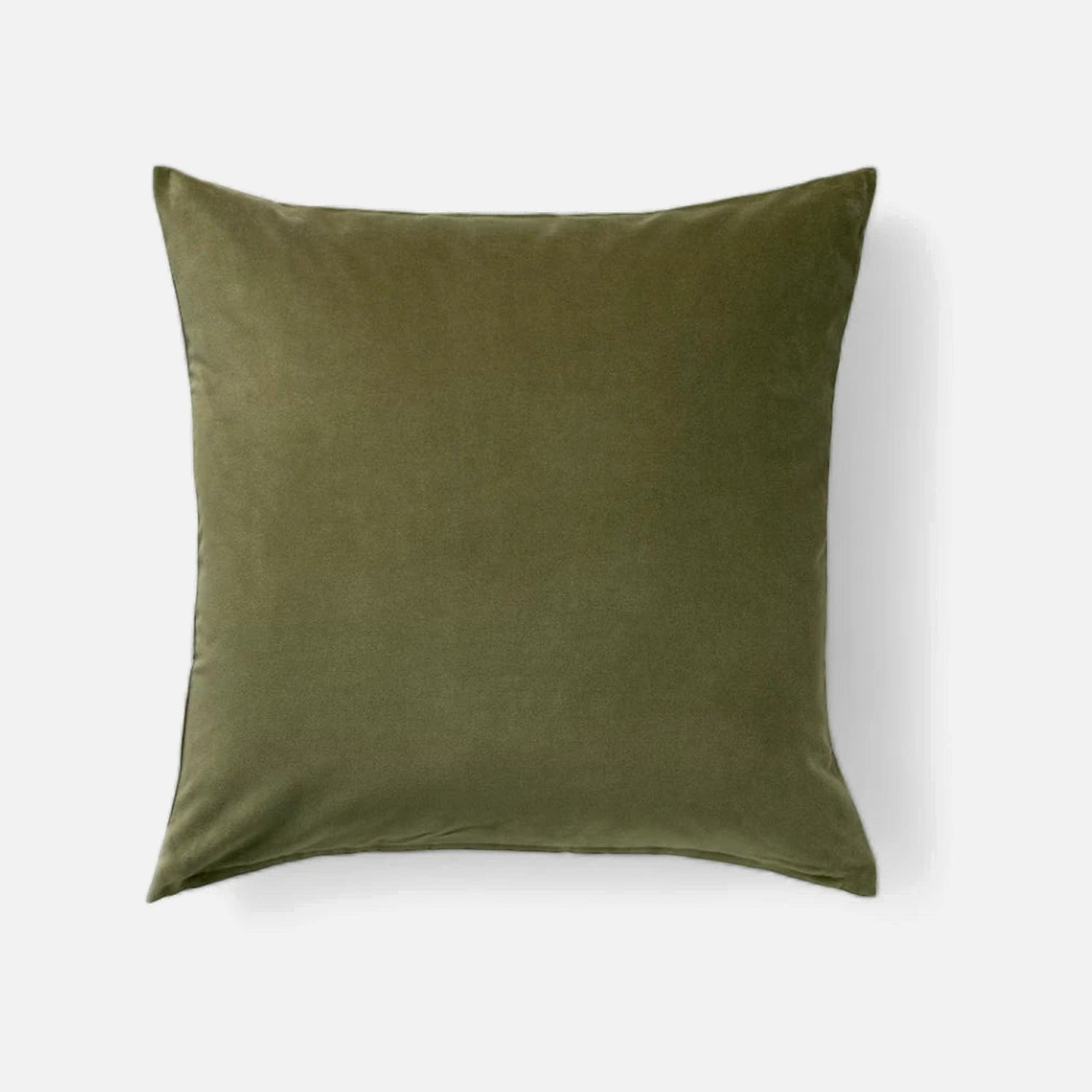 Cojín de felpa en color verde olivo | mueblesamerica.cl