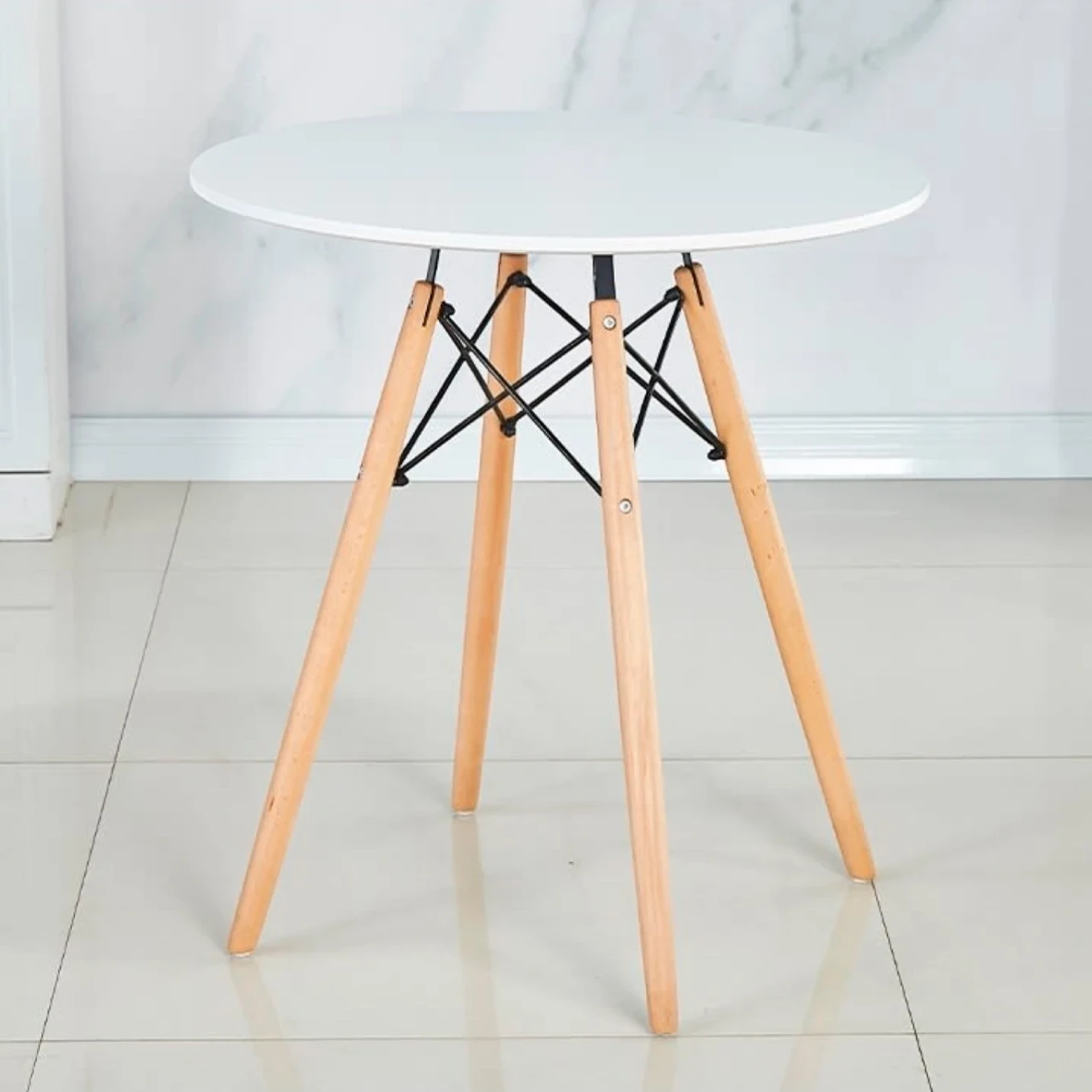 Mesa Eames 80cm redonda - Blanca