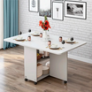 Mesa de Comedor Plegable Extendible blanca - 140 x 60 cm - funcional y elegante mueblesamerica.cl