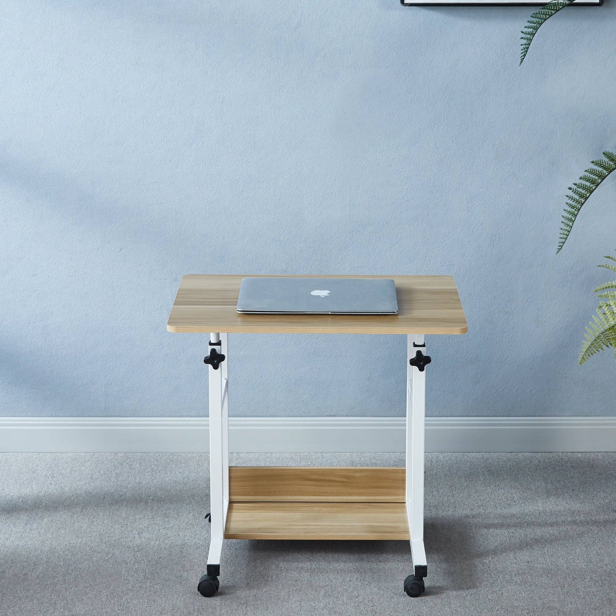 Mesa de computador ajustable roble 2.0