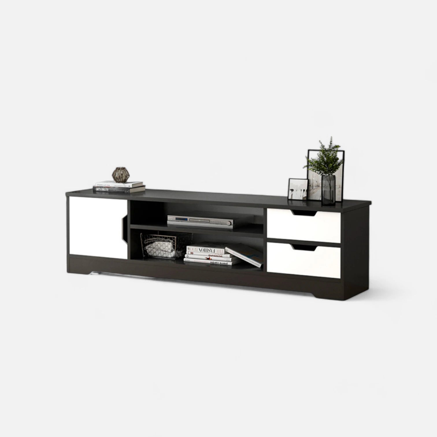 Rack de TV o Buffet con Cajones Night Black