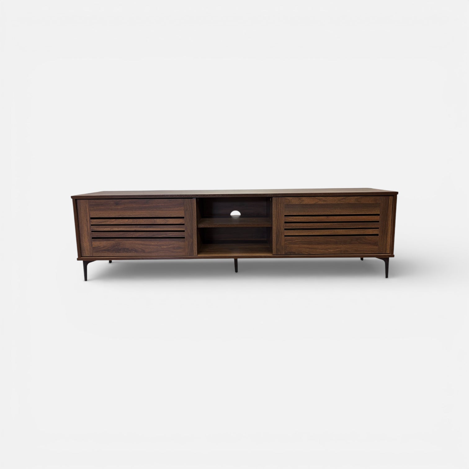 rack para TV - Rack TV Gonzalo en madera chocolate | mueblesamerica.cl