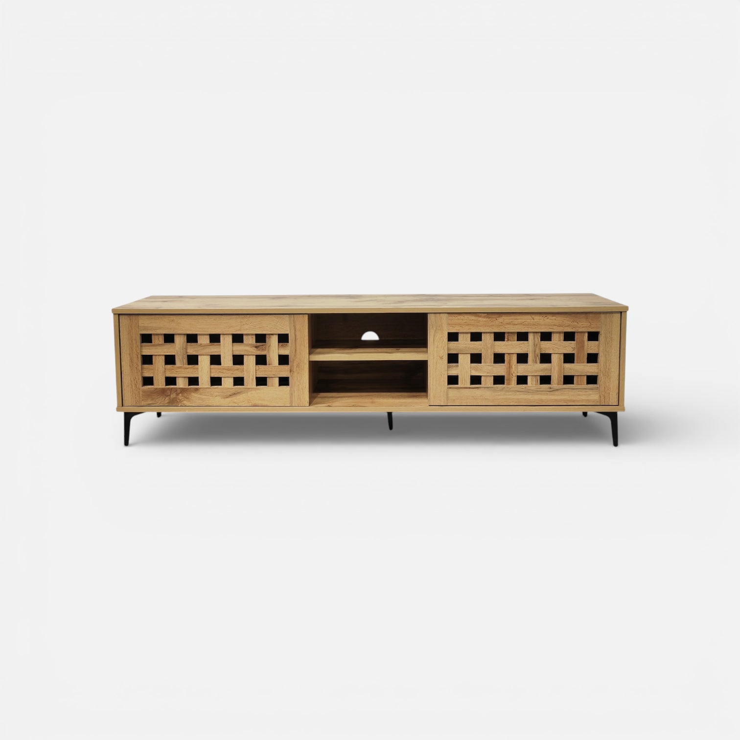rack para TV - Rack TV Louis en madera natural | mueblesamerica.cl